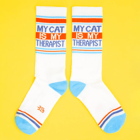 My Cat Is My Therapist Gym Crew Socks - The Regal Find