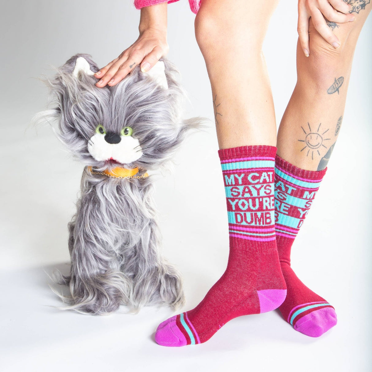 My Cat Says You're Dumb Gym Crew Socks - The Regal Find