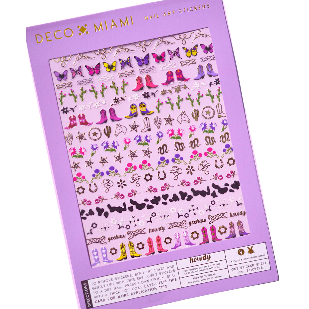 Nail Art Stickers - Howdy - The Regal Find