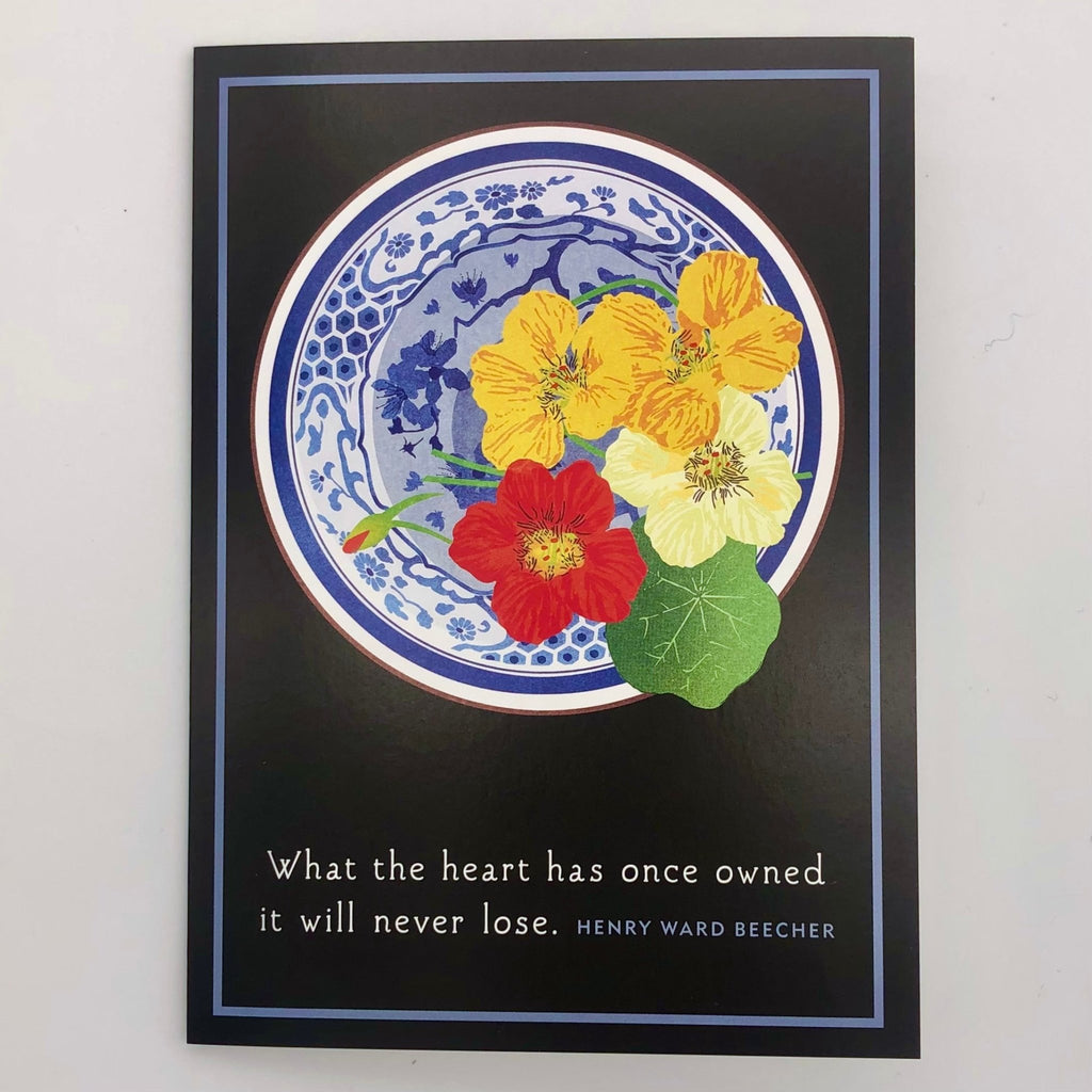 Nasturtiums Bowl Sympathy Card - The Regal Find