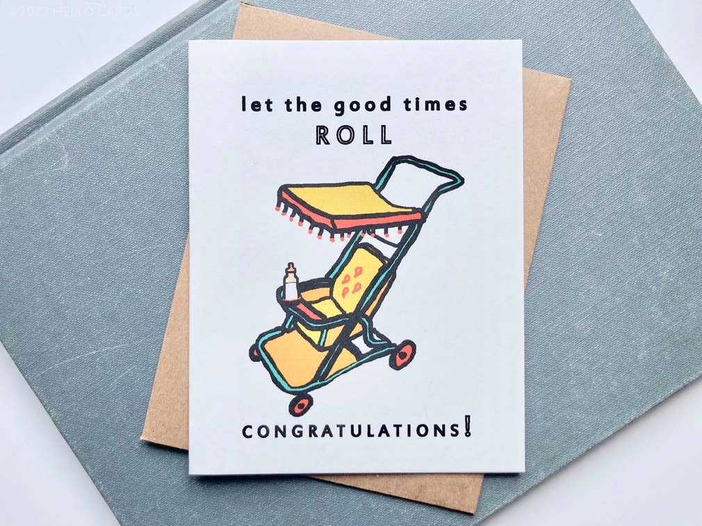 "Nice Wheels" New Baby Card - The Regal Find