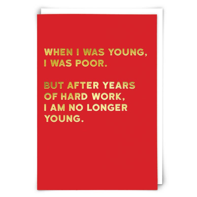 Not Young Greetings Card - The Regal Find