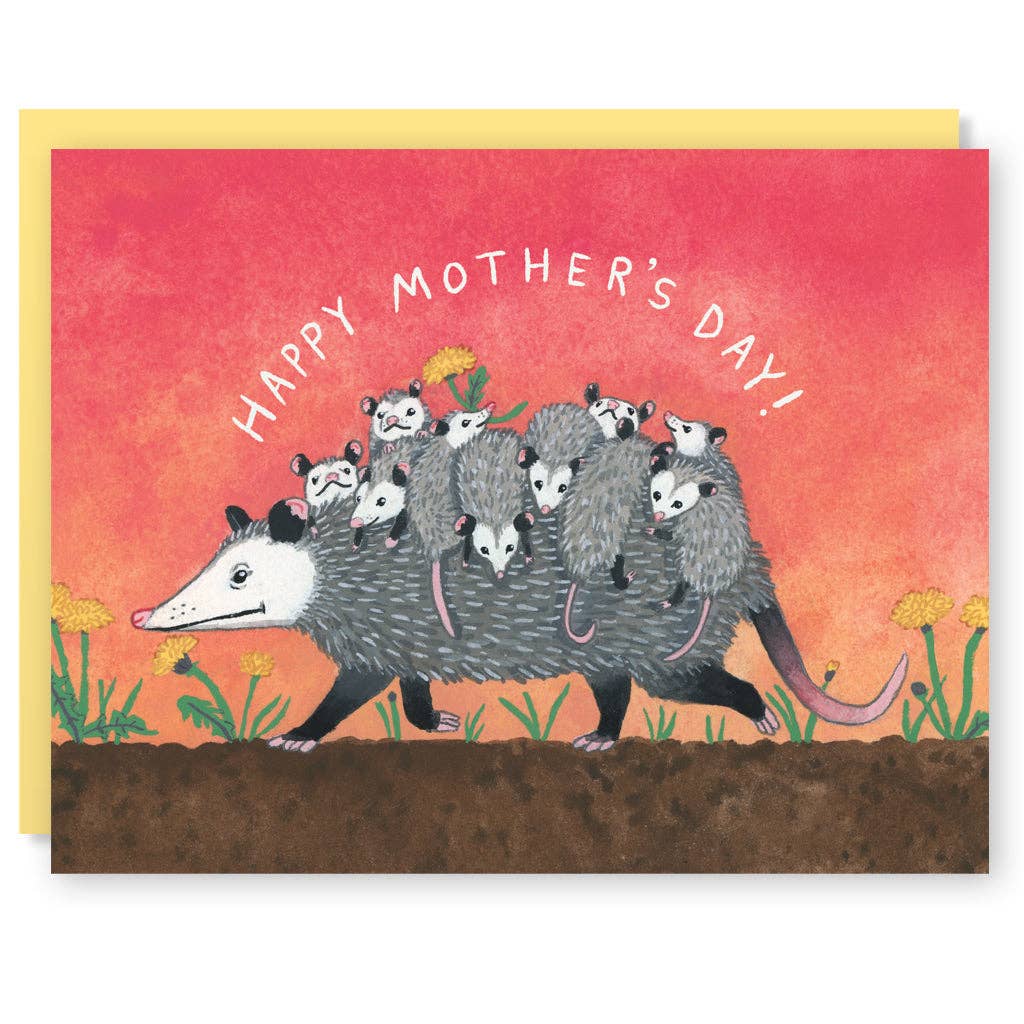 Opossum Mother's Day Card - The Regal Find