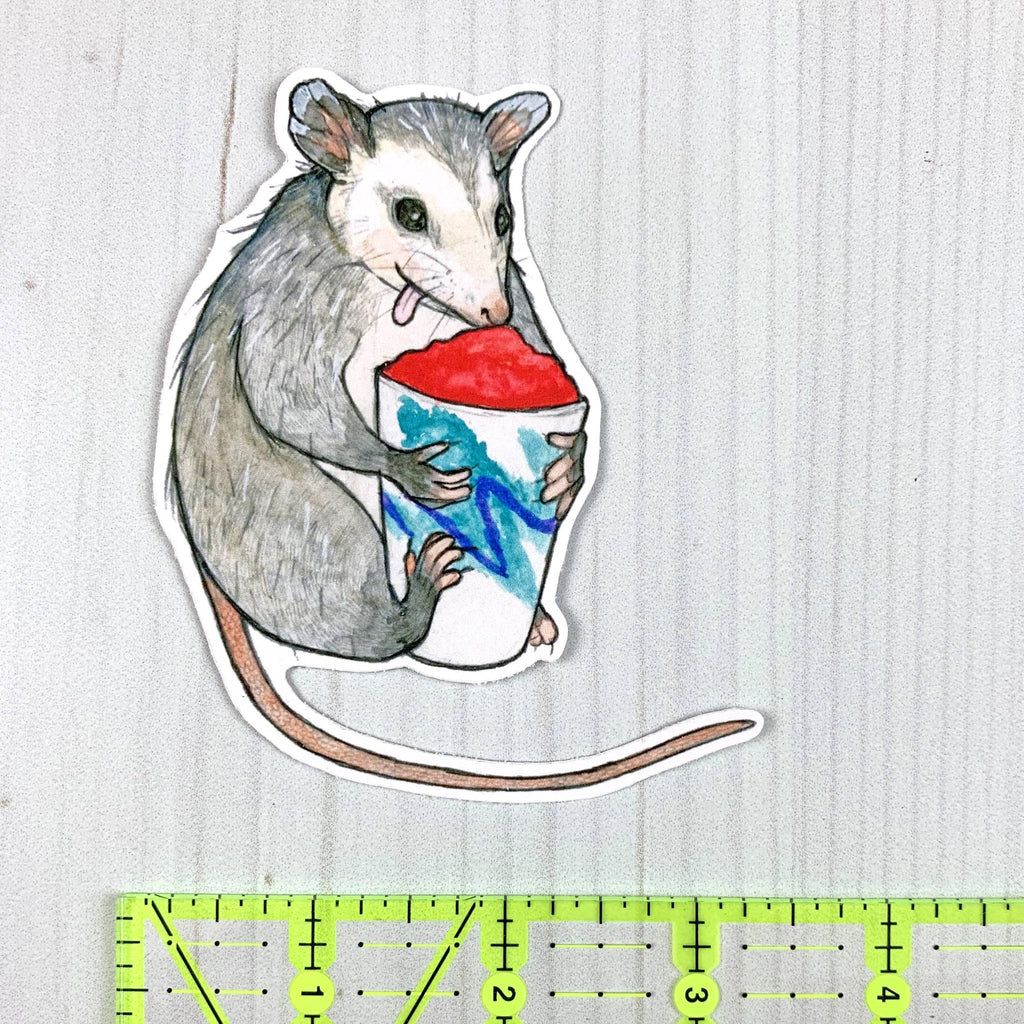 Opossum Water Ice Vinyl Sticker - The Regal Find