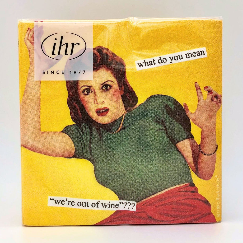 Out of Wine Cocktail Napkins - The Regal Find