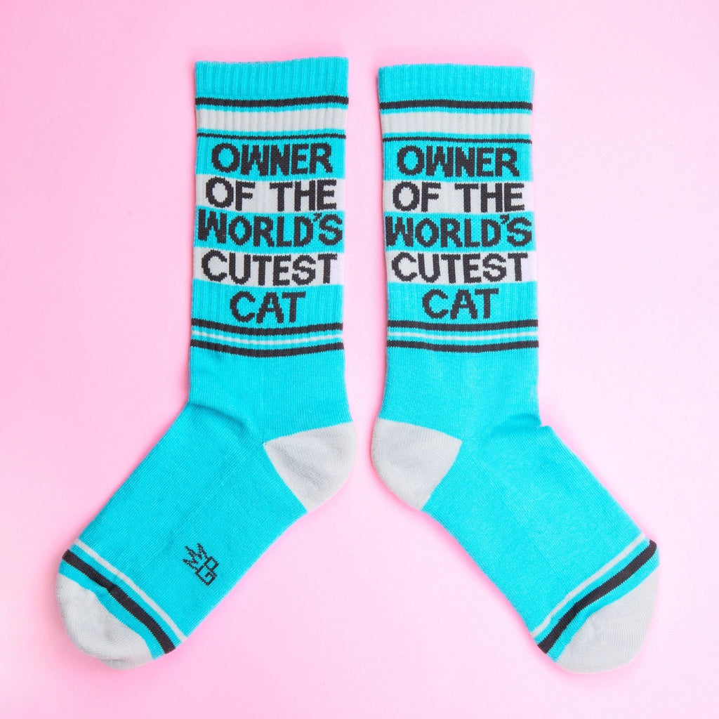 Owner of The World's Cutest Cat Gym Crew Socks - The Regal Find