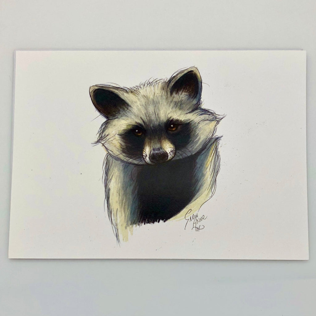“Pain in My Trash” Raccoon Print - The Regal Find