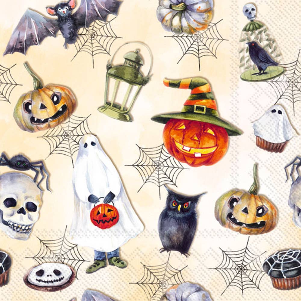 Paper Cocktail Napkins Pack of 20 Happy Halloween - The Regal Find