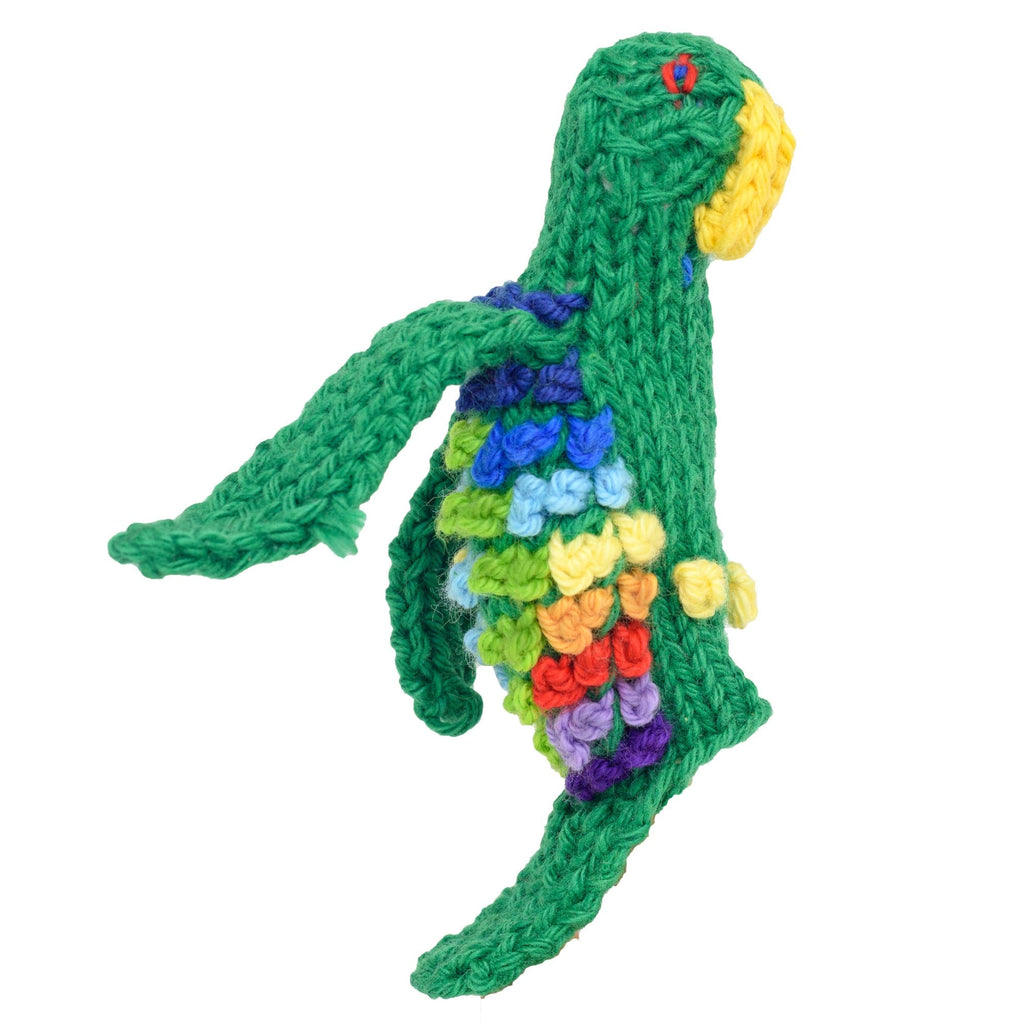 Parrot - Bright Organic Cotton Finger Puppet - The Regal Find