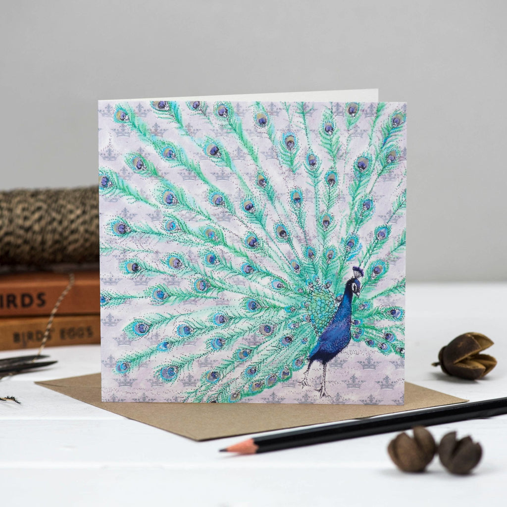 Peacock Greeting Card - The Regal Find