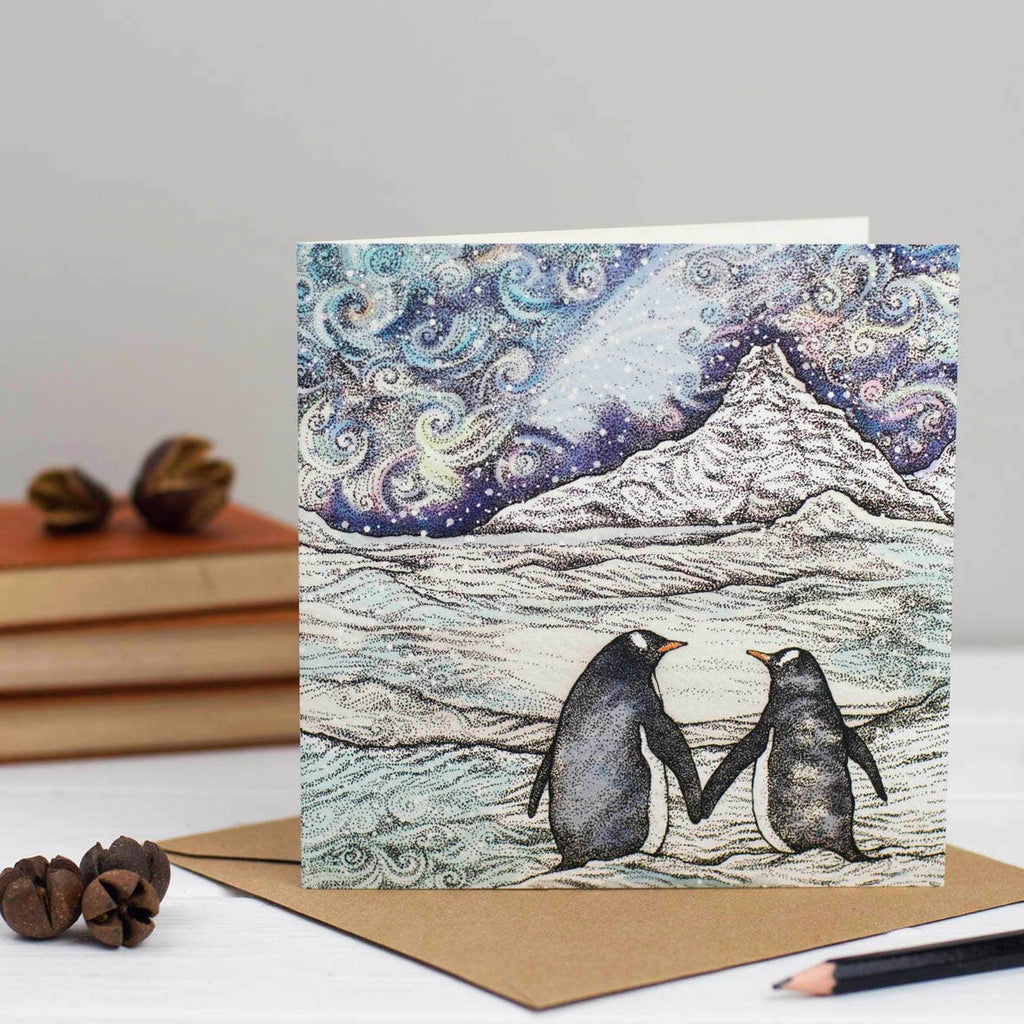Penguin Couple Greeting Card - The Regal Find