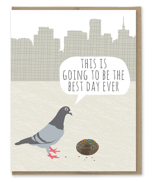 Pigeon Donut Birthday Card - The Regal Find