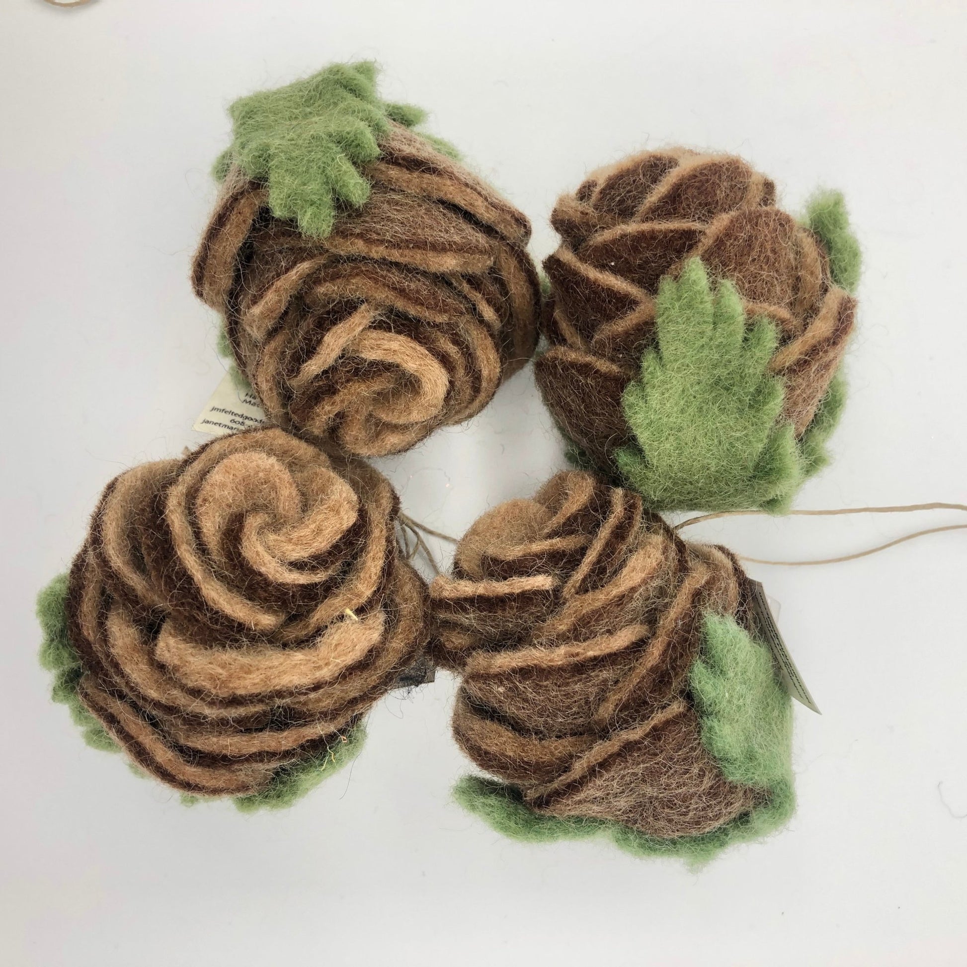 Pinecone Felted Ornament - The Regal Find