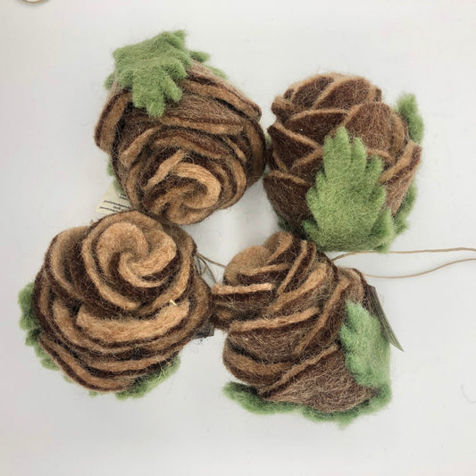 Pinecone Felted Ornament - The Regal Find