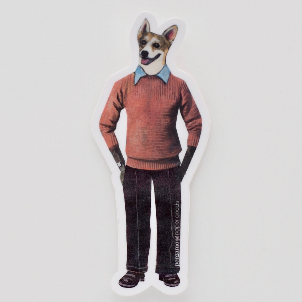 Preppie Corgi Sticker - The Regal Find