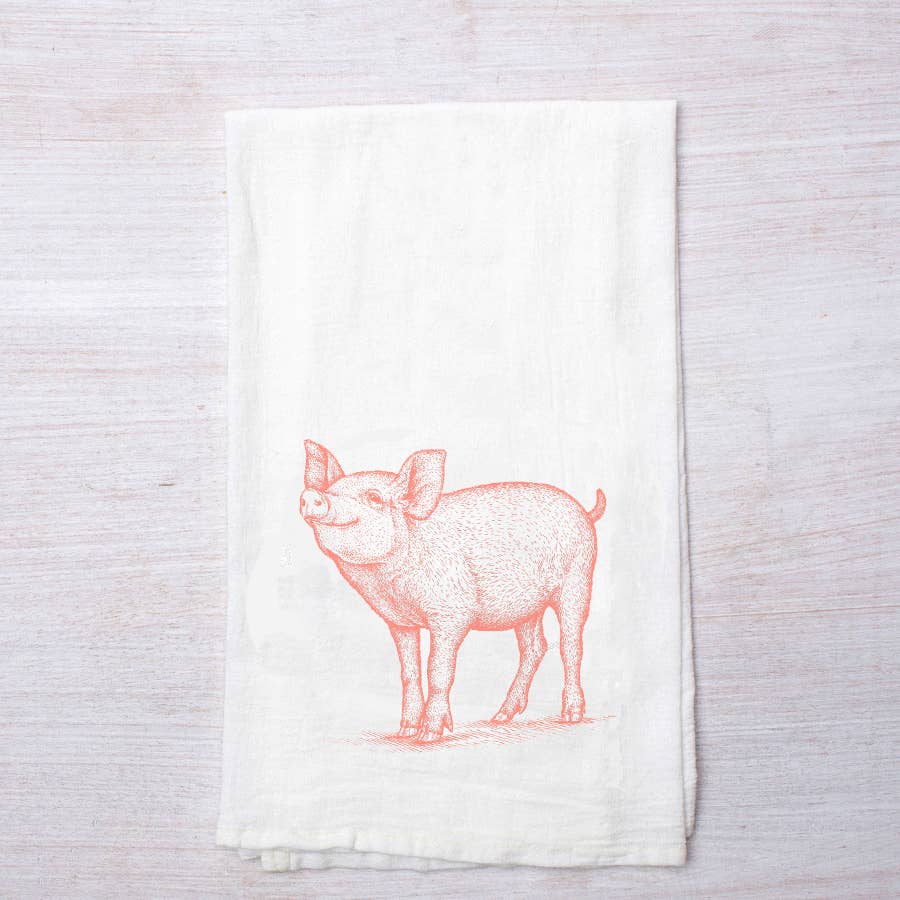 Prize Pig Flour Sack Tea Towel - The Regal Find