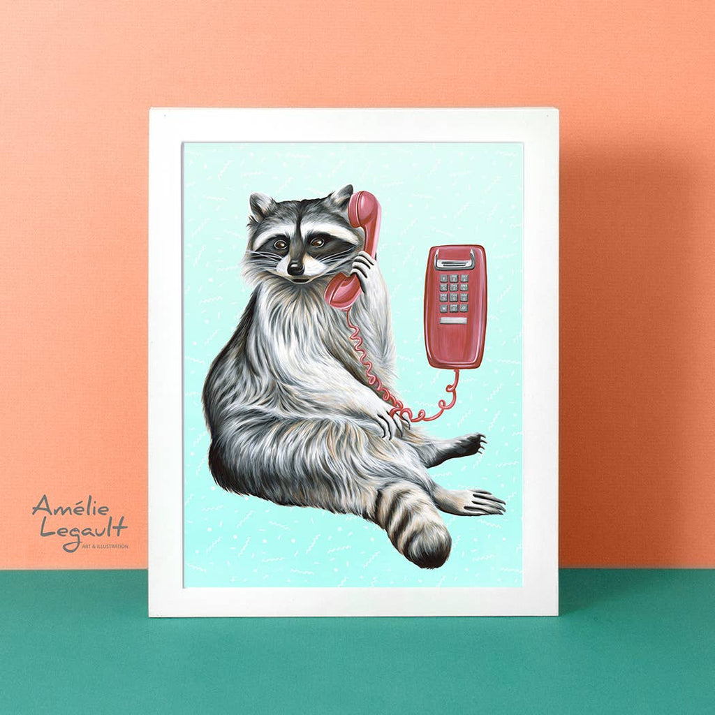 Raccoon Art Print - The Regal Find