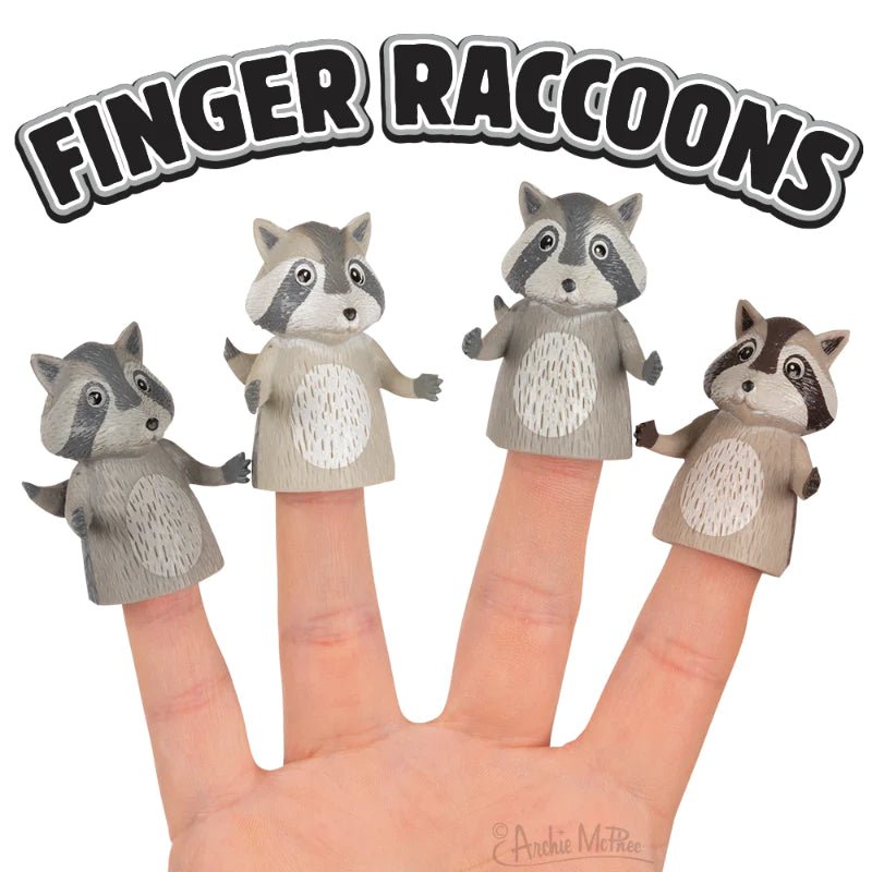 Raccoon Finger Puppet - The Regal Find