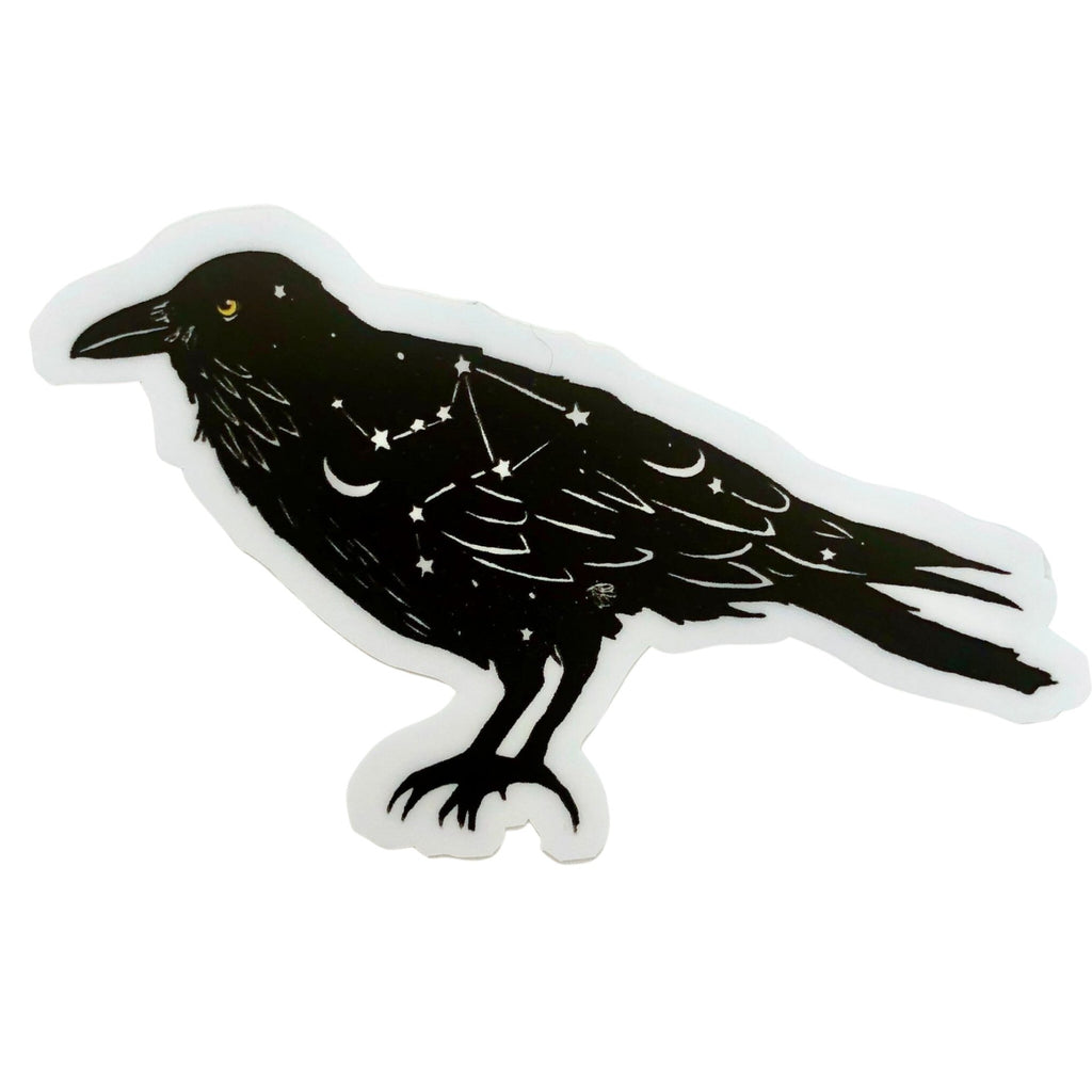 Raven with Stars Sticker - The Regal Find