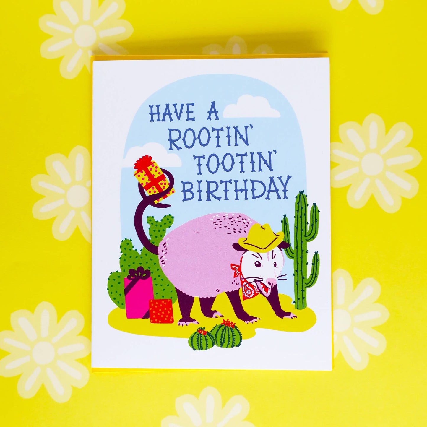 Rootin'Tootin' Birthday A2 Single Greeting Card - The Regal Find