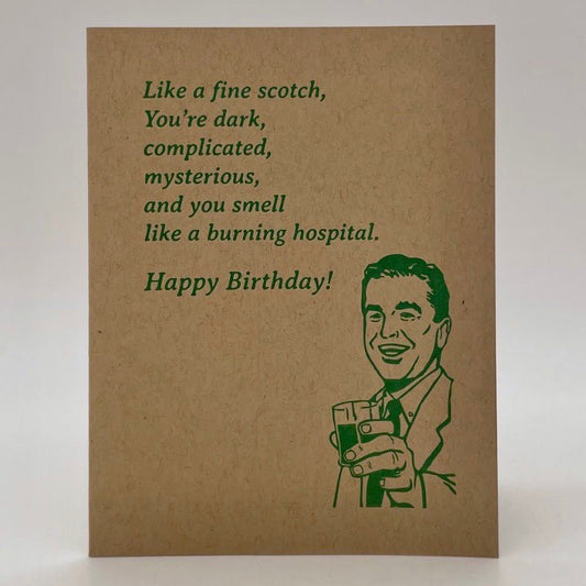 Scotch Smell Birthday Card - The Regal Find