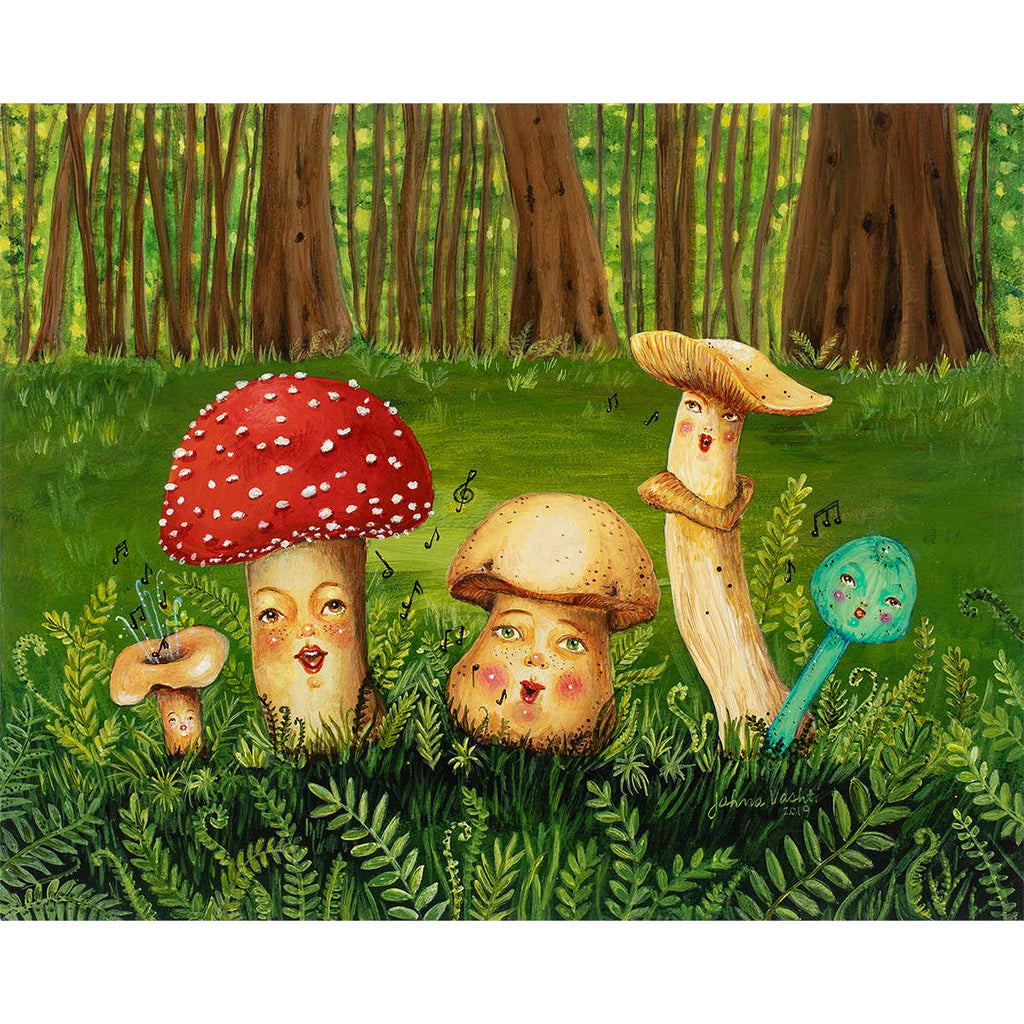 "Shroom Tunes" Signed Print 8"X10" - The Regal Find