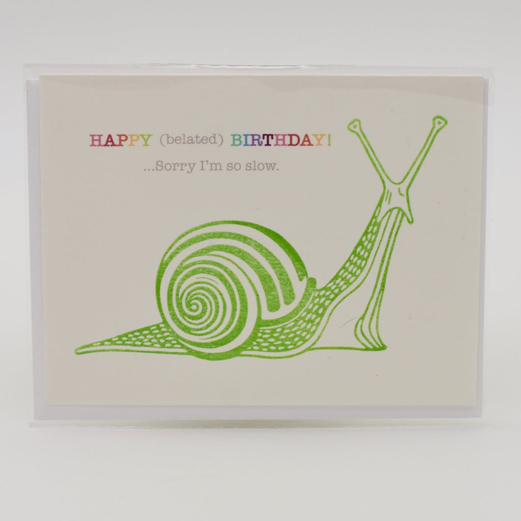 Snail Belated Card - The Regal Find