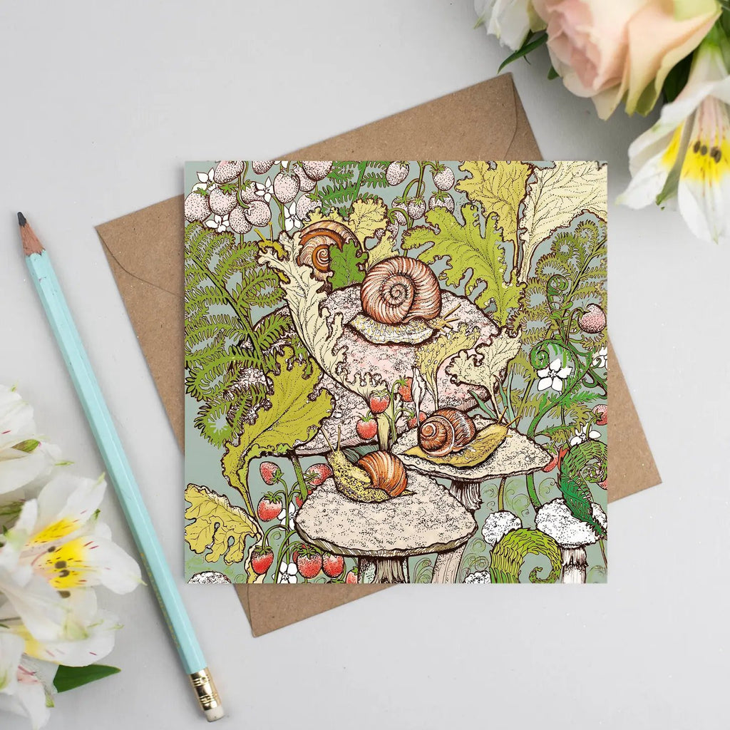 Snails Greeting Card - The Regal Find