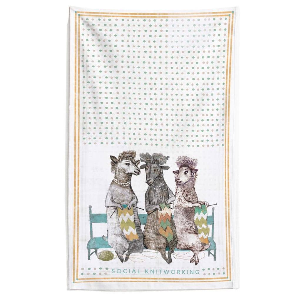 Social Knitworking Tea Towel - The Regal Find