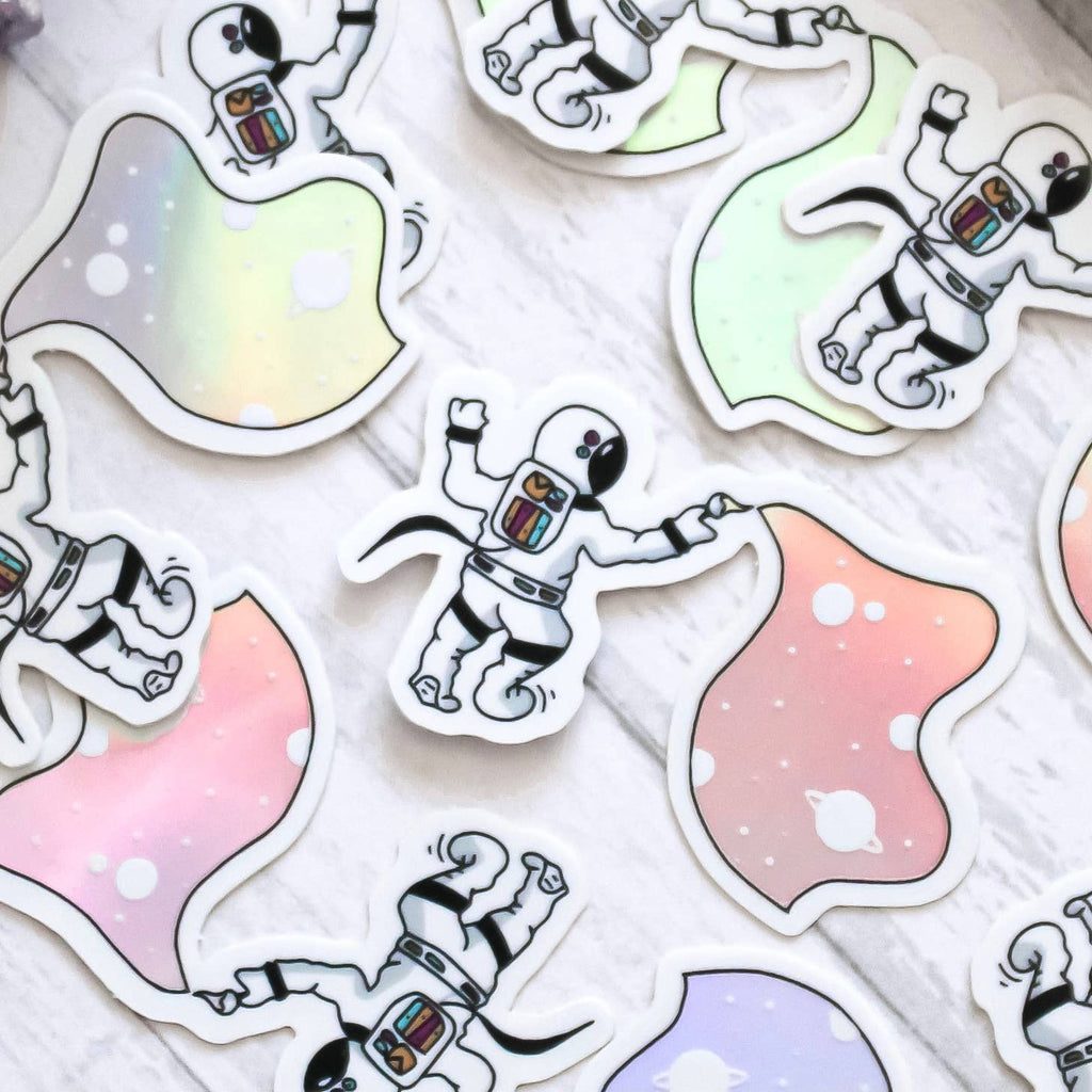 Space Painter, Holographic Confetti Sticker - The Regal Find