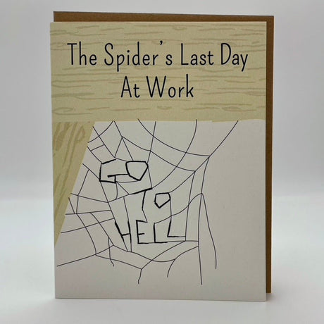 Spider's Last Day at Work Card - The Regal Find