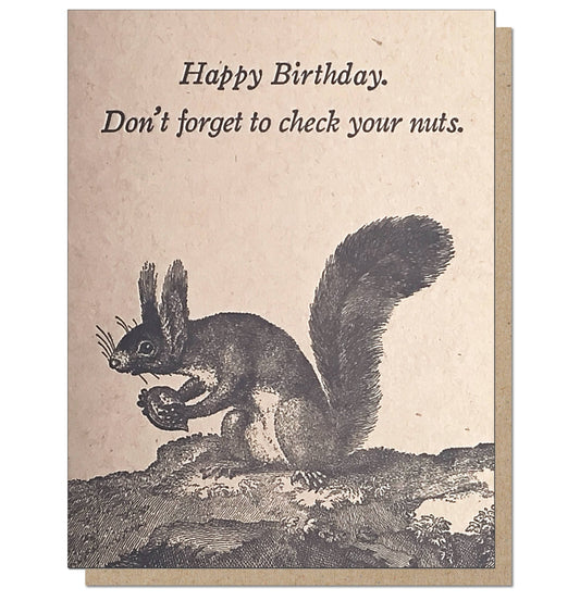 Squirrel, Check Your Nuts Card - The Regal Find