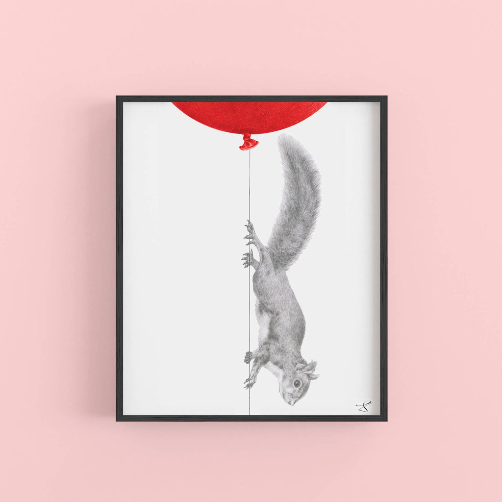 Squirrel Obstacle Course Art Print - The Regal Find