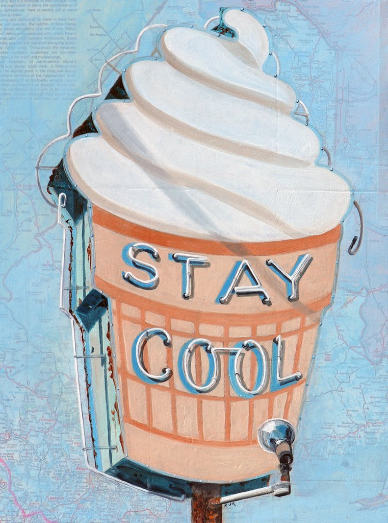 Stay Cool Map Print - The Regal Find