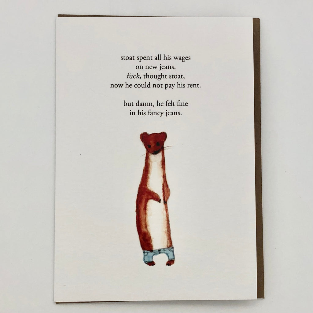 Stoat Greeting Card - The Regal Find