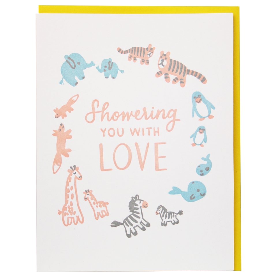 Stuffed Animals Baby Card - The Regal Find