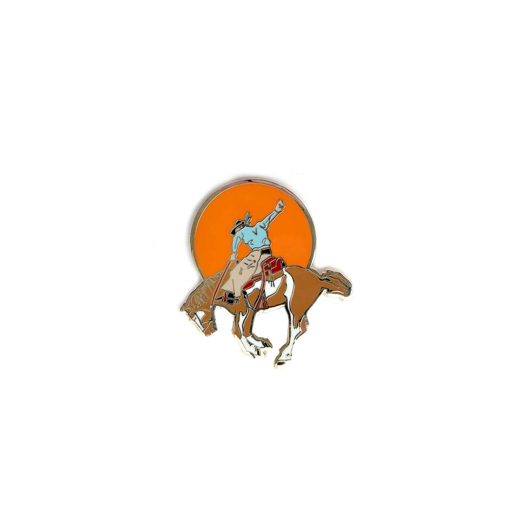 Sunset Cowboy Enamel Pin - The Regal Find