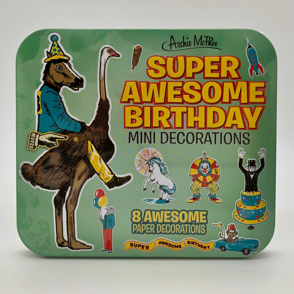 Super Awesome Birthday Mini Decorations - The Regal Find