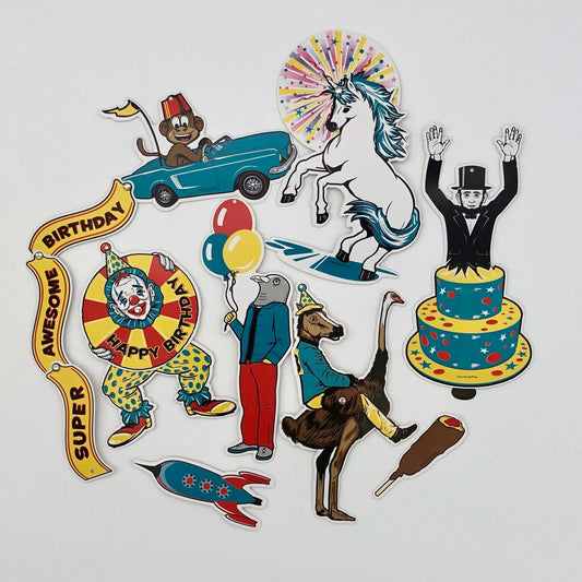 Super Awesome Birthday Mini Decorations - The Regal Find
