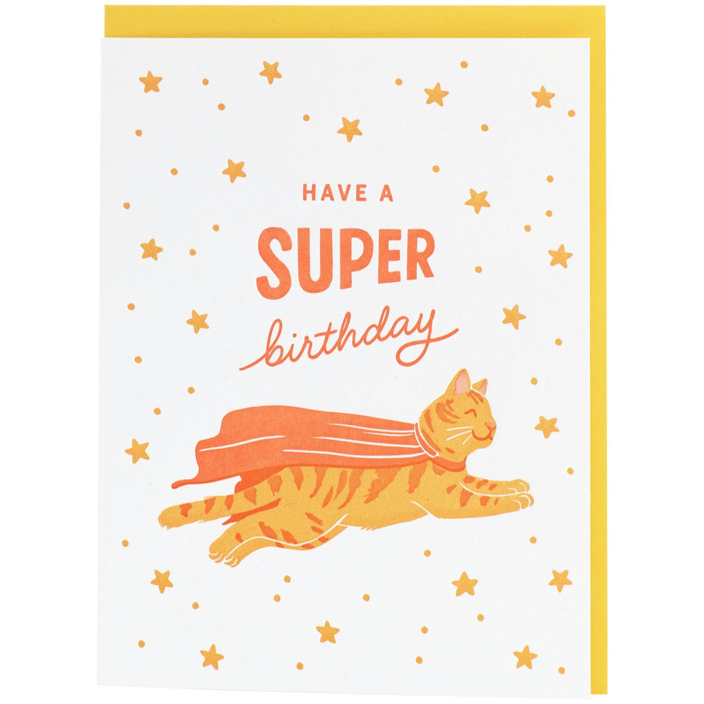 Super Cat Birthday Card - The Regal Find
