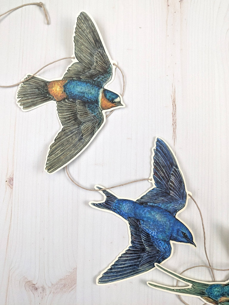 Swallow Illustrated Garland - The Regal Find