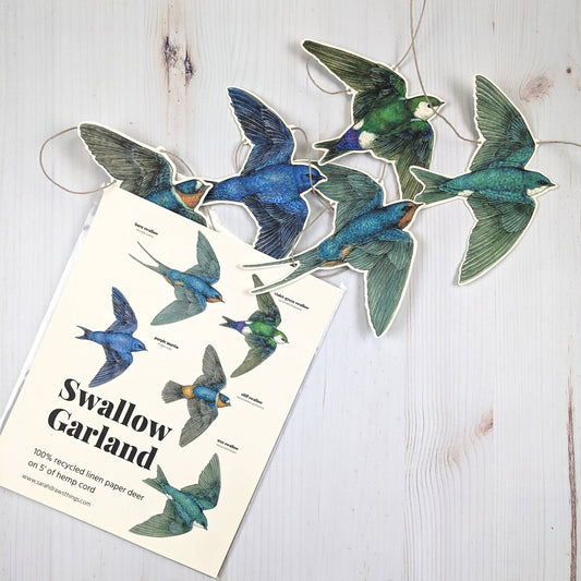 Swallow Illustrated Garland - The Regal Find