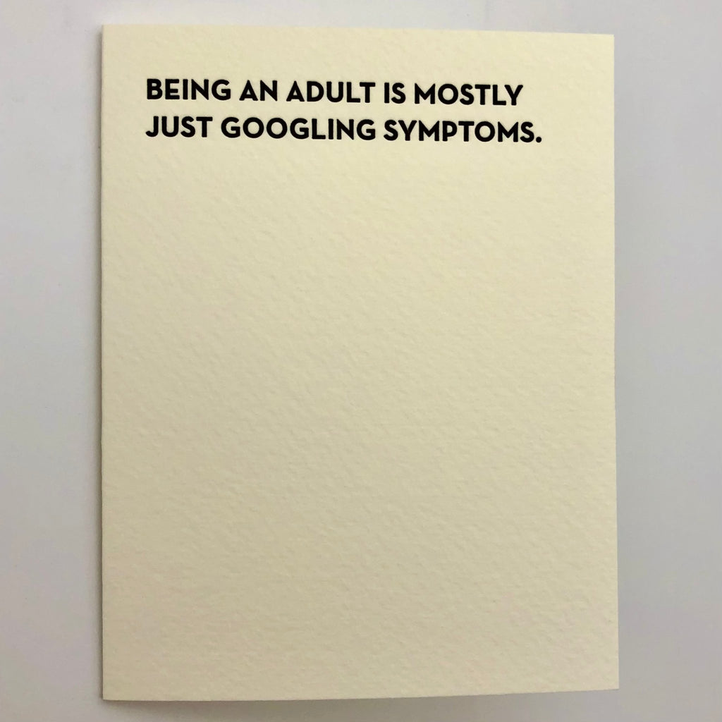 Symptoms Card - The Regal Find