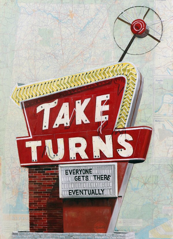 Take Turns Map Print - The Regal Find