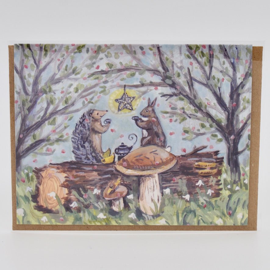 Tea On A Log Card - The Regal Find