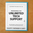 Tech Support Dad Greeting Card - The Regal Find