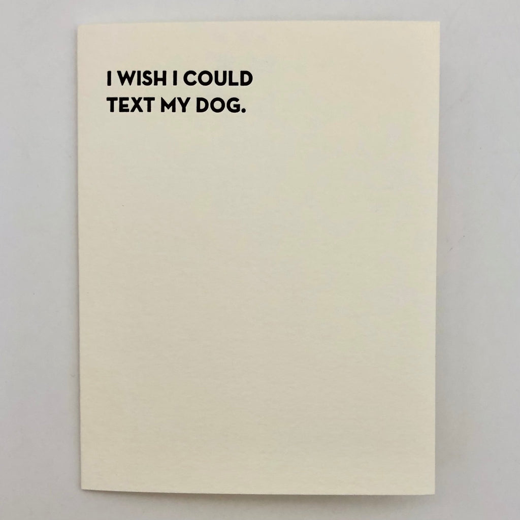 Text My Dog Card - The Regal Find
