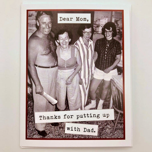 Thanks for Putting Up with Dad Card - The Regal Find