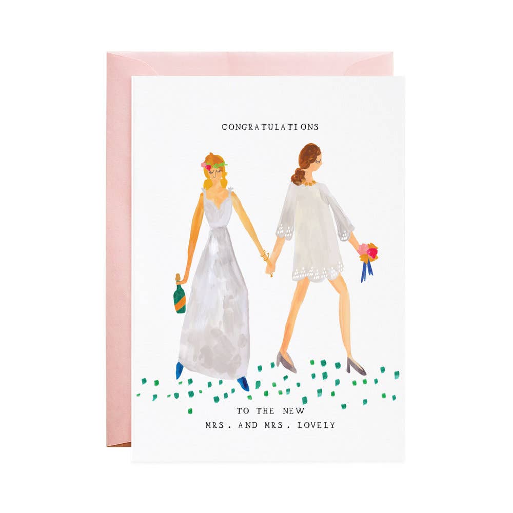 The New Mrs and Mrs - Greeting Card - The Regal Find