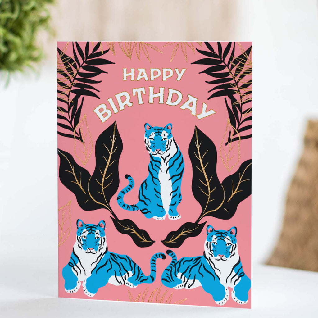 Tiger Birthday Card - The Regal Find
